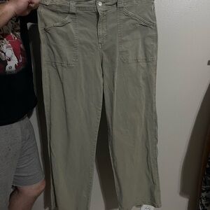 American Eagle Outfitters Sage Green Stretch Pants